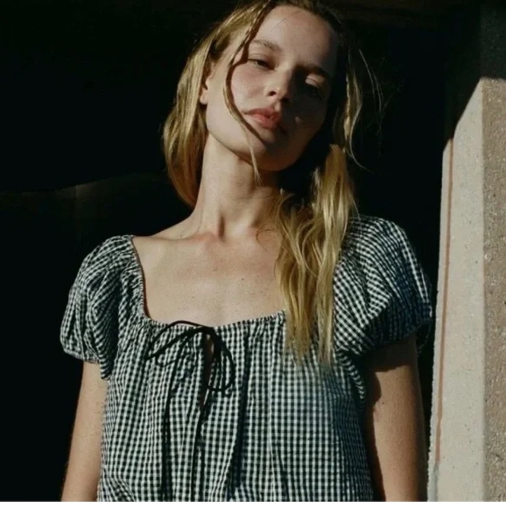 Doen Hilary in La Maddalena Gingham -XS Checkered Top